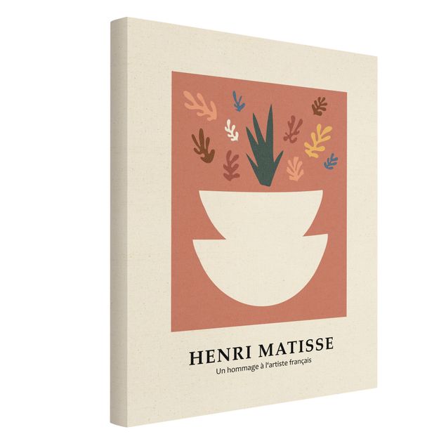 Leinwandbild Natur - Matisse Hommage - Pflanzen - Hochformat 3:4