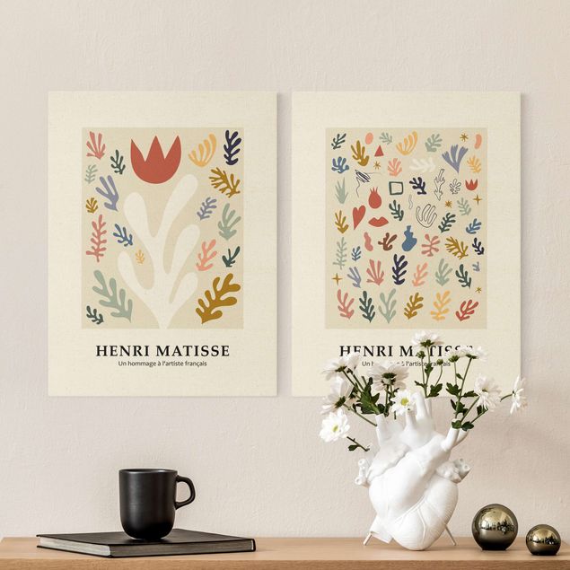 Leinwand Blumen Matisse Hommage - Pflanzenpracht