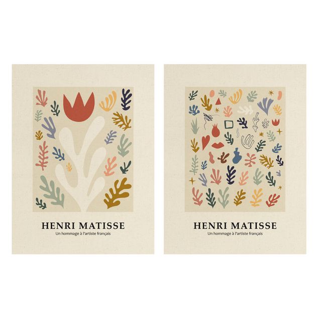 Leinwand Kunstdruck Matisse Hommage - Pflanzenpracht