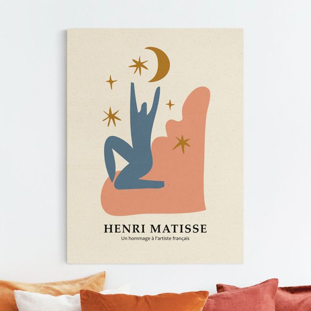 Leinwand Bilder XXL Matisse Hommage - Sterne