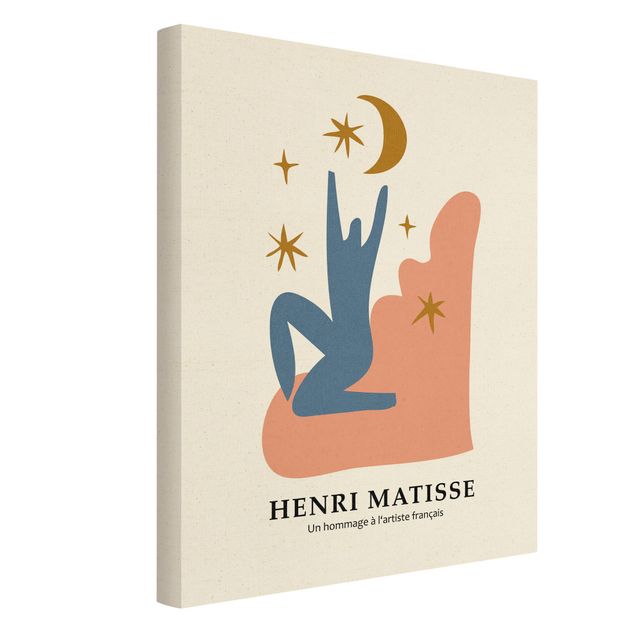 Leinwandbild Natur - Matisse Hommage - Sterne - Hochformat 3:4