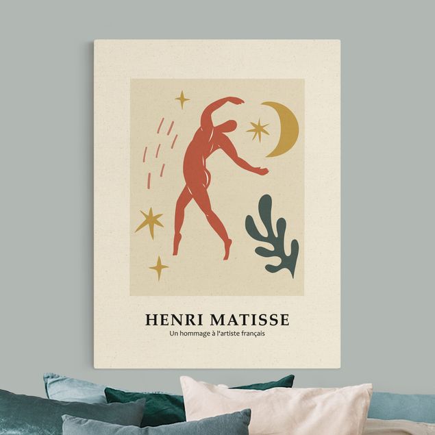 Leinwand Kunstdruck Matisse Hommage - Sternentanz
