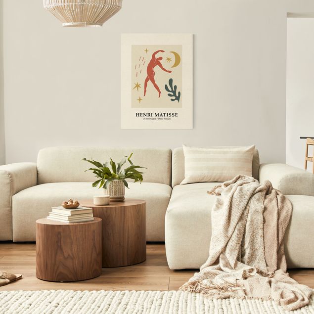 Leinwandbilder Wohnzimmer modern Matisse Hommage - Sternentanz