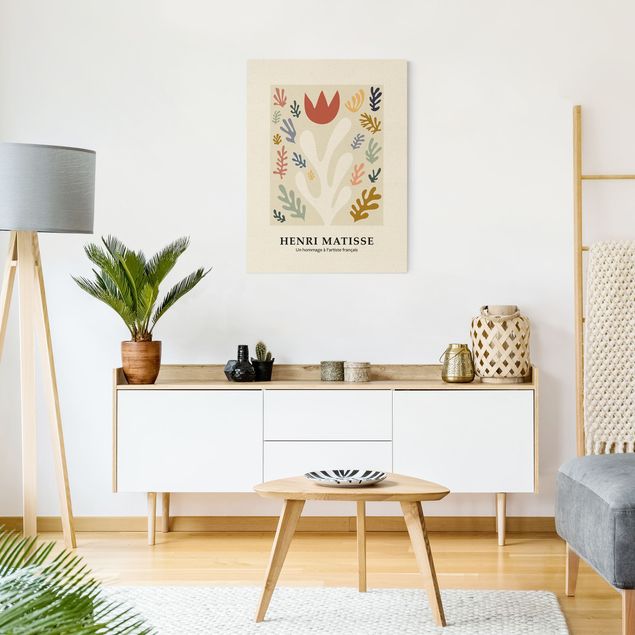 Leinwandbilder Wohnzimmer modern Matisse Hommage - Tulpenpracht