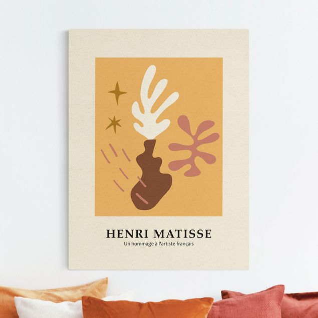 Wandbilder XXL Matisse Hommage - Vase
