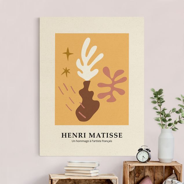 Kunstdrucke auf Leinwand Matisse Hommage - Vase