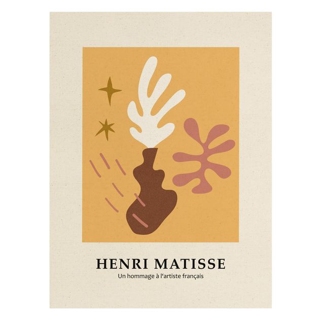 Leinwandbilder Matisse Hommage - Vase