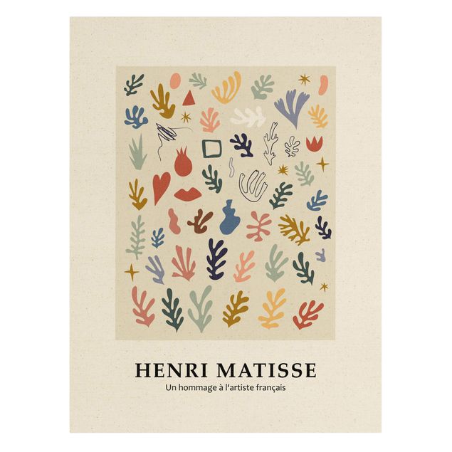 Bilder auf Leinwand Matisse Hommage