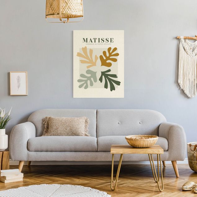 Abstrakte Leinwandbilder Matisse Interpretation - Blätter