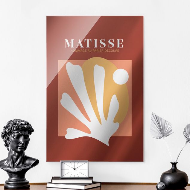 Wandbilder abstrakt Matisse Interpretation - Kombination Rot
