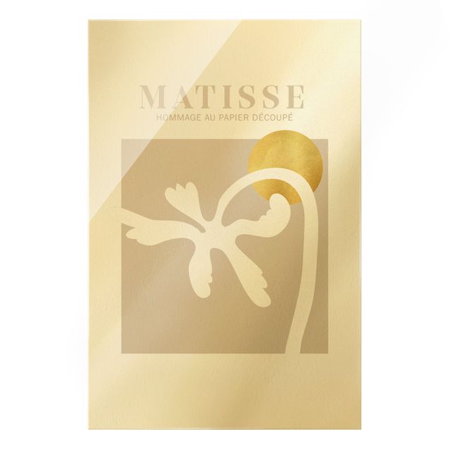 Bilder auf Glas Matisse Interpretation - Palme und Sonne