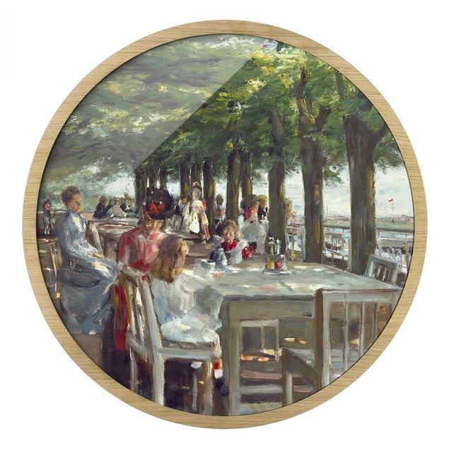 Runde Bilder Max Liebermann - Terrasse des Restaurants Jacob