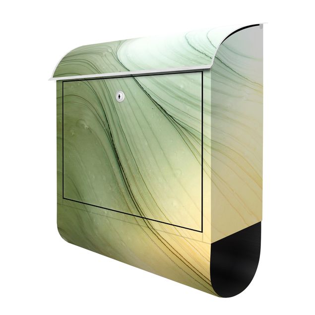 Briefkasten Design Meliertes Grün mit Honig