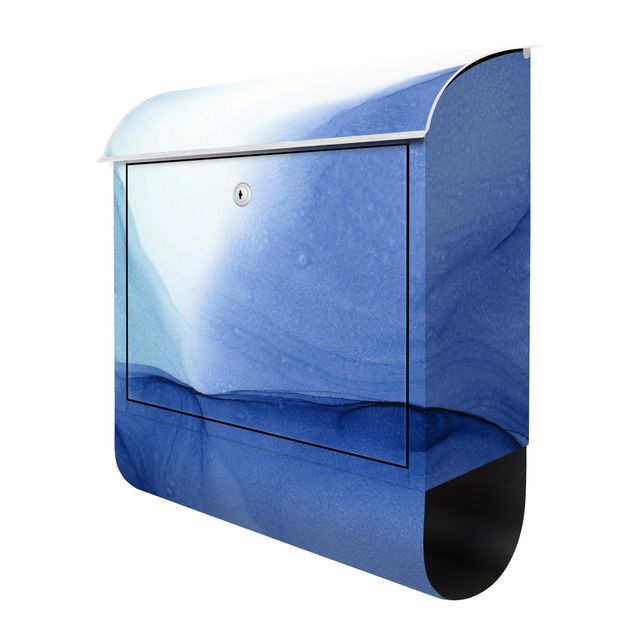 Briefkasten Design Meliertes Tintenblau