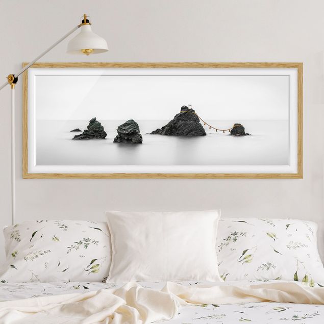 Natur Bilder mit Rahmen Meoto Iwa - die verheirateten Felsen