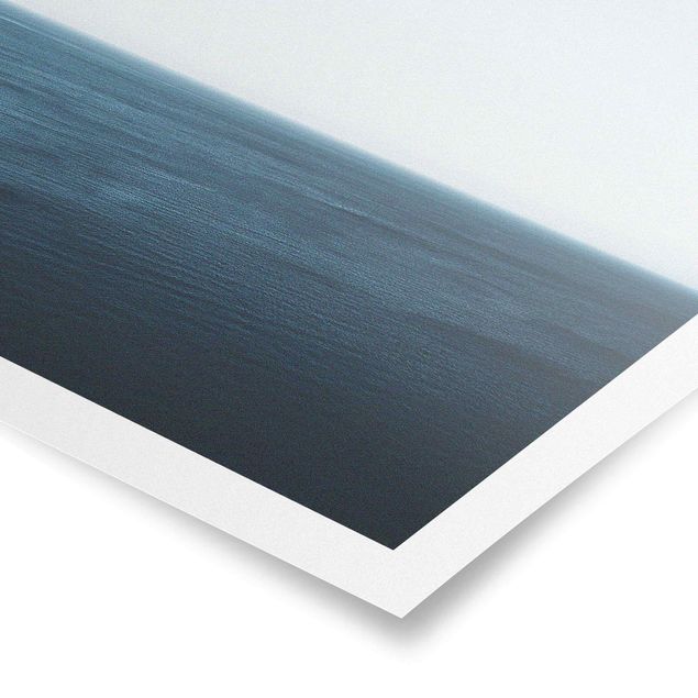 Poster - Minimalistischer Ozean - Quadrat 1:1