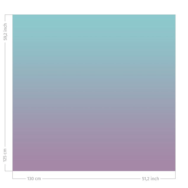 Vorhänge Fenster Mint-Violett Farbverlauf