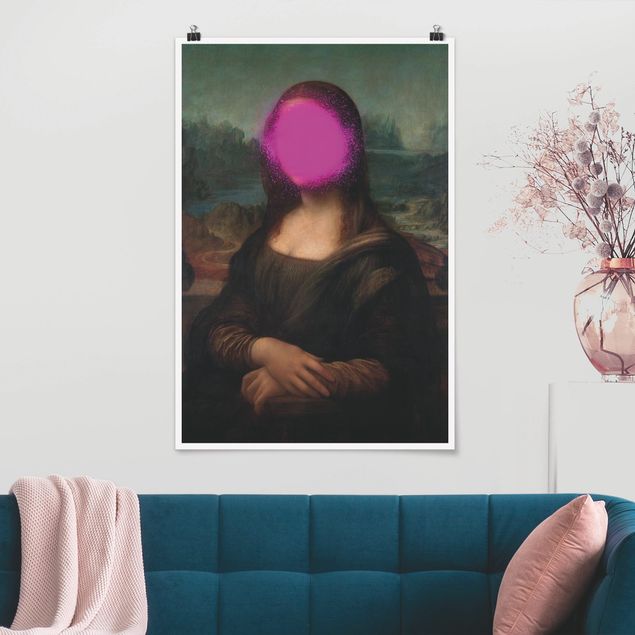 Kunstkopie Poster Mona Lisa x Spraypaint