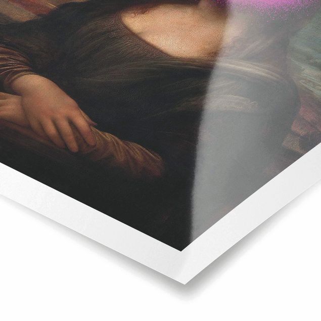 Poster - Mona Lisa x Spraypaint - Hochformat 2:3