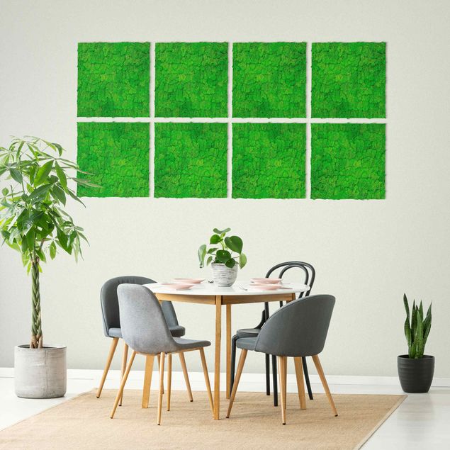 Bilder für die Wand Mooswand grasgrün 52x52 cm
