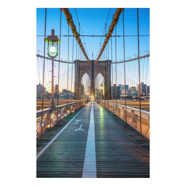 Bilder für die Wand Morgenblick von der Brooklyn Bridge
