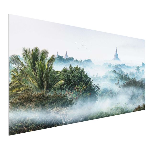 Forex Bilder Morgennebel über dem Dschungel von Bagan