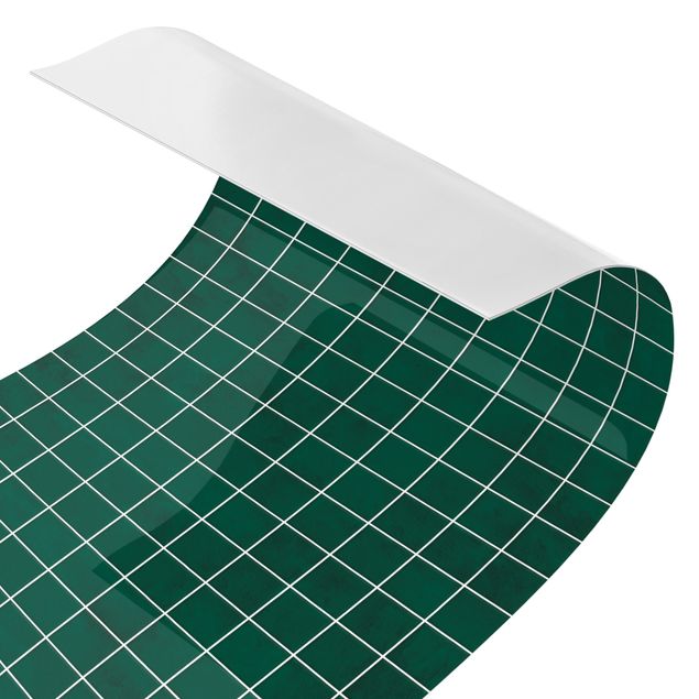 Spritzschutz Mosaik Beton Fliesen - Grün