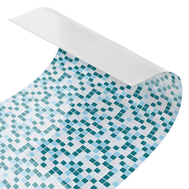 Küchenspritzschutz Mosaikfliesen Türkis Blau