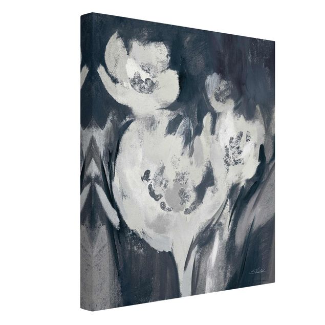 Leinwandbild Kunstdruck Nachtblüten