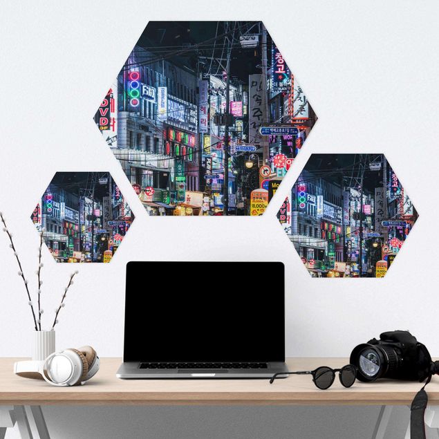 Hexagon Bild Forex - Nachtleben von Seoul