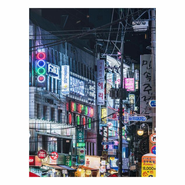 Wandbilder Nachtleben von Seoul