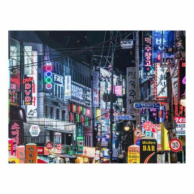 Schöne Wandbilder Nachtleben von Seoul