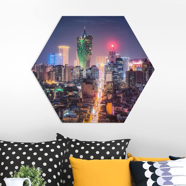 Hexagon Bild Forex - Nachtlichter von Macau