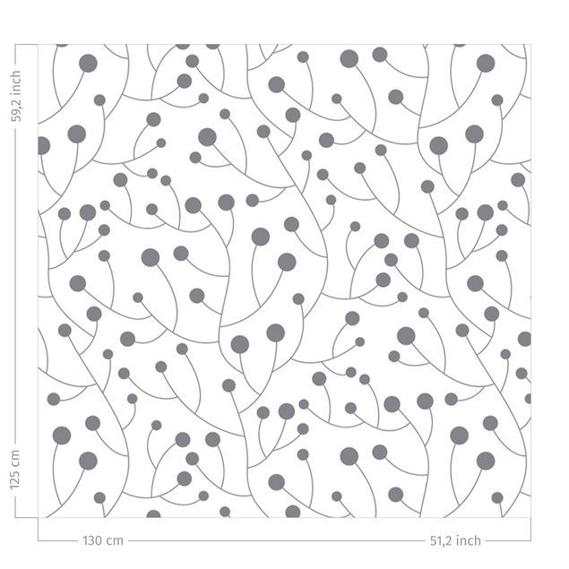 Vorhang Muster Natürliches Muster Wachstum mit Punkten Grau