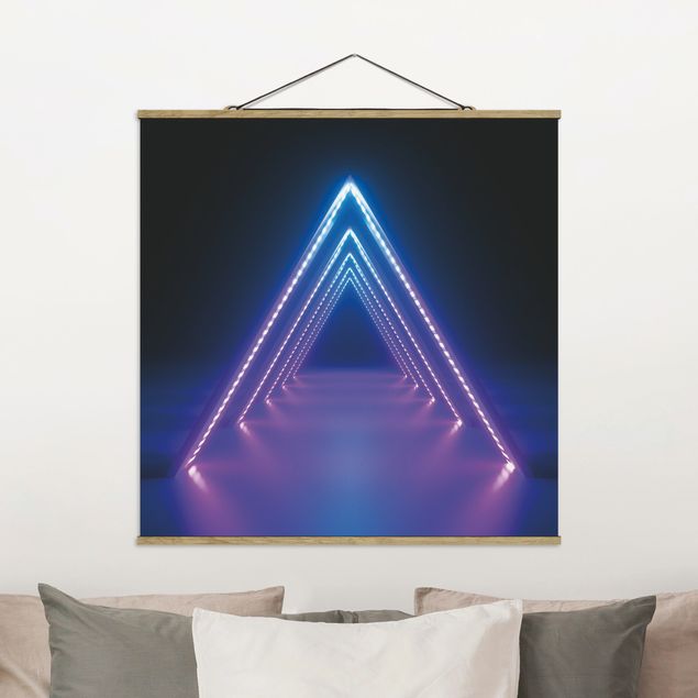 Schöne Wandbilder Neon Dreieck