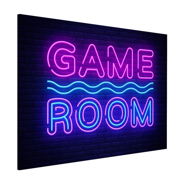 Magnettafel Sprüche Neon Text Game Room