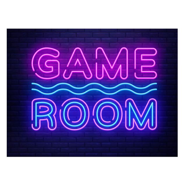 Bilder für die Wand Neon Text Game Room
