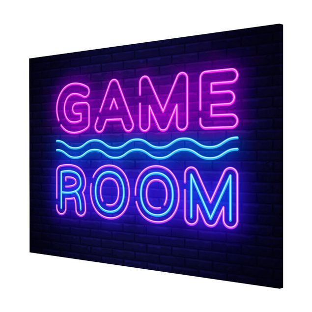 Memoboard Neon Text Game Room