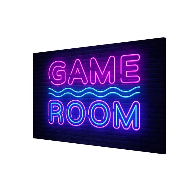Memoboard Neon Text Game Room