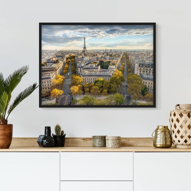 Bild mit Rahmen - Nice day in Paris - Querformat