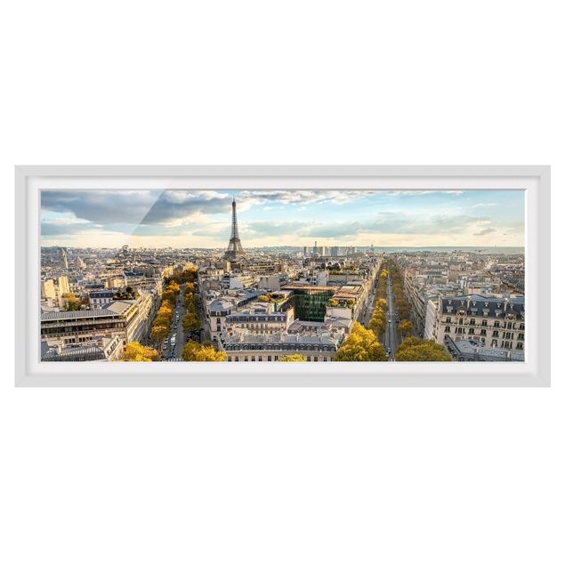 Bild mit Rahmen - Nice day in Paris - Panorama