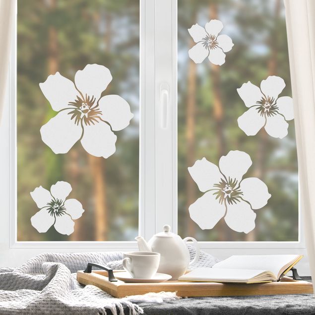 Blumen Fensterbilder No.UL476 Hibiskusblüten
