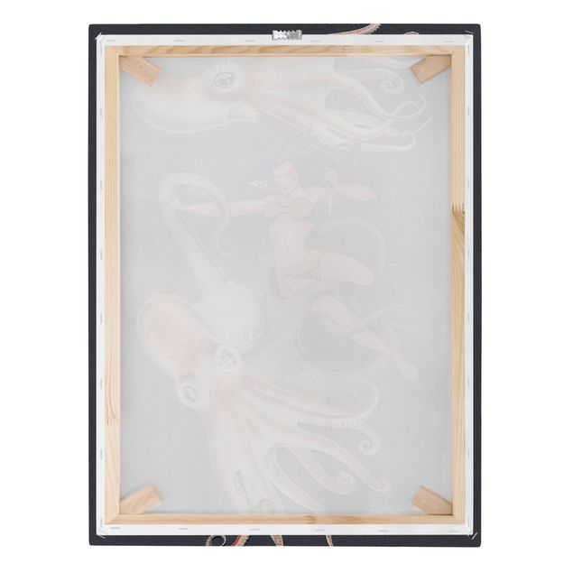 Bilder für die Wand Nymphe mit Oktopussen