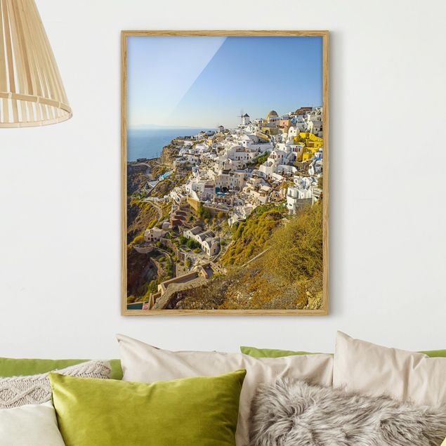 Gerahmte Bilder Natur Oia auf Santorini