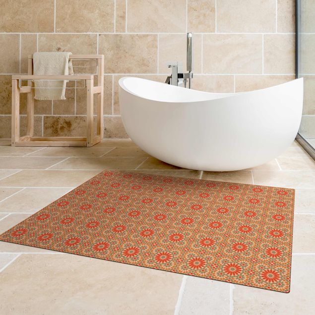Moderne Teppiche Orientalisches Muster mit bunten Kacheln