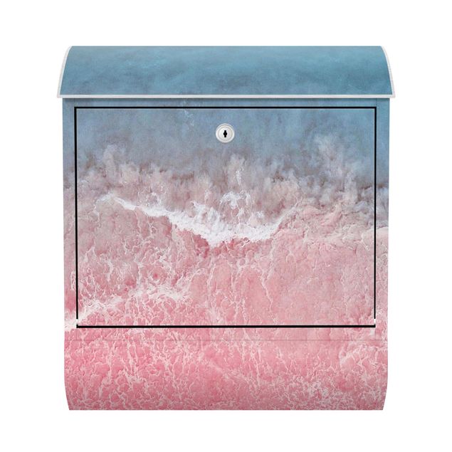 Designer Briefkasten Ozean in Pink