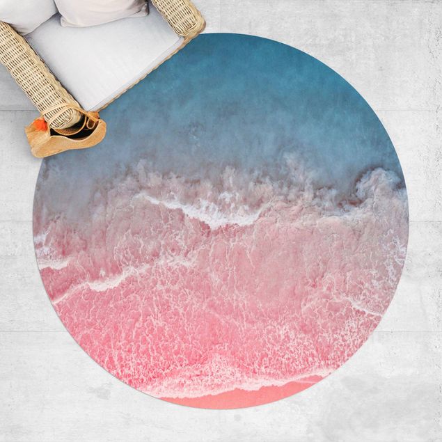 Teppiche Ozean in Pink