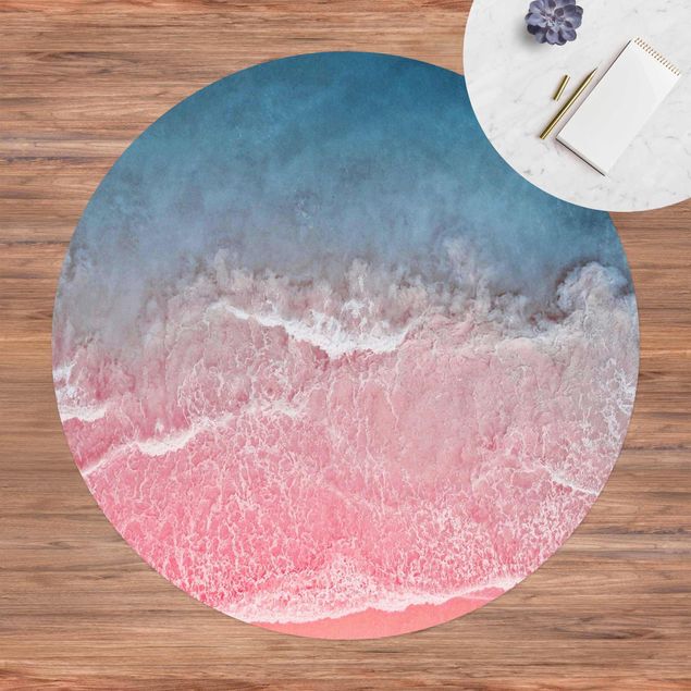 Aussen Teppich Ozean in Pink