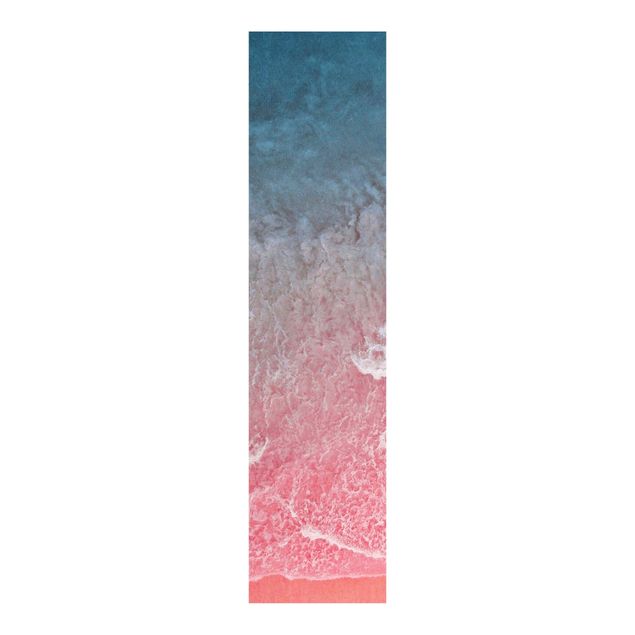 Schiebegardinen mit Motiv 3-teilig Ozean in Pink