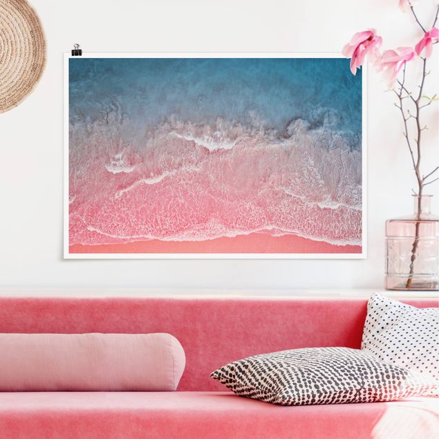 Natur Poster Ozean in Pink